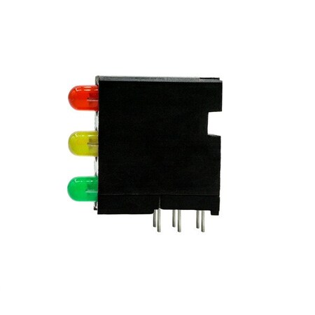 Dialight Triple Color Led Array, Red/Yellow/Green, Diffused, T-1, 3Mm 564-0200-132